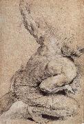 Peter Paul Rubens Pencil sketch of man-s back china oil painting artist
